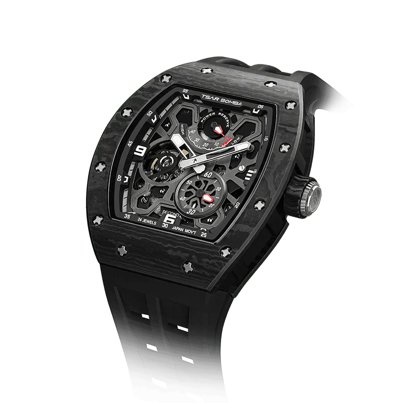 Elemental Series-Automatic Watch TB8212 Carbon Fiber Black