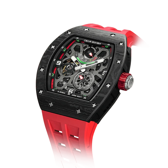 Elemental Series-Automatic Watch TB8212 Carbon Fiber Red