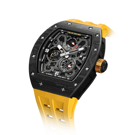 Elemental Series-Automatic Watch TB8212 Carbon Fiber Yellow