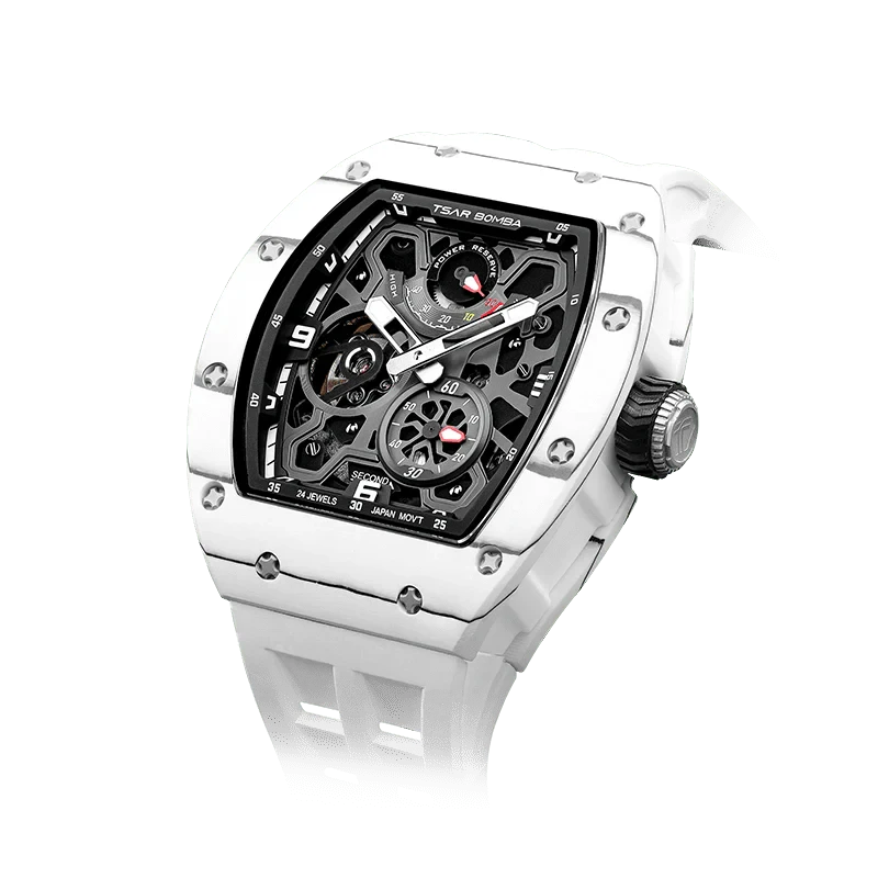 Elemental Series-Automatic Watch TB8212 Carbon Fiber White