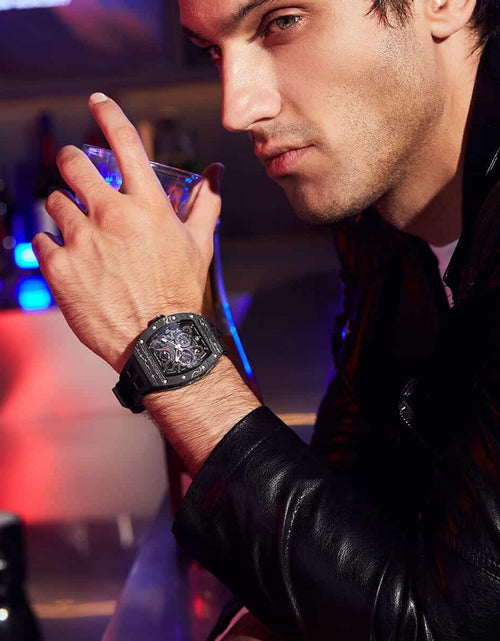 Load image into Gallery viewer, Elemental Series-Automatic Watch TB8212 Carbon Fiber Black
