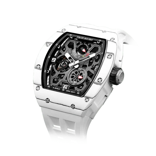 Elemental Series-Automatic Watch TB8212 Carbon Fiber White