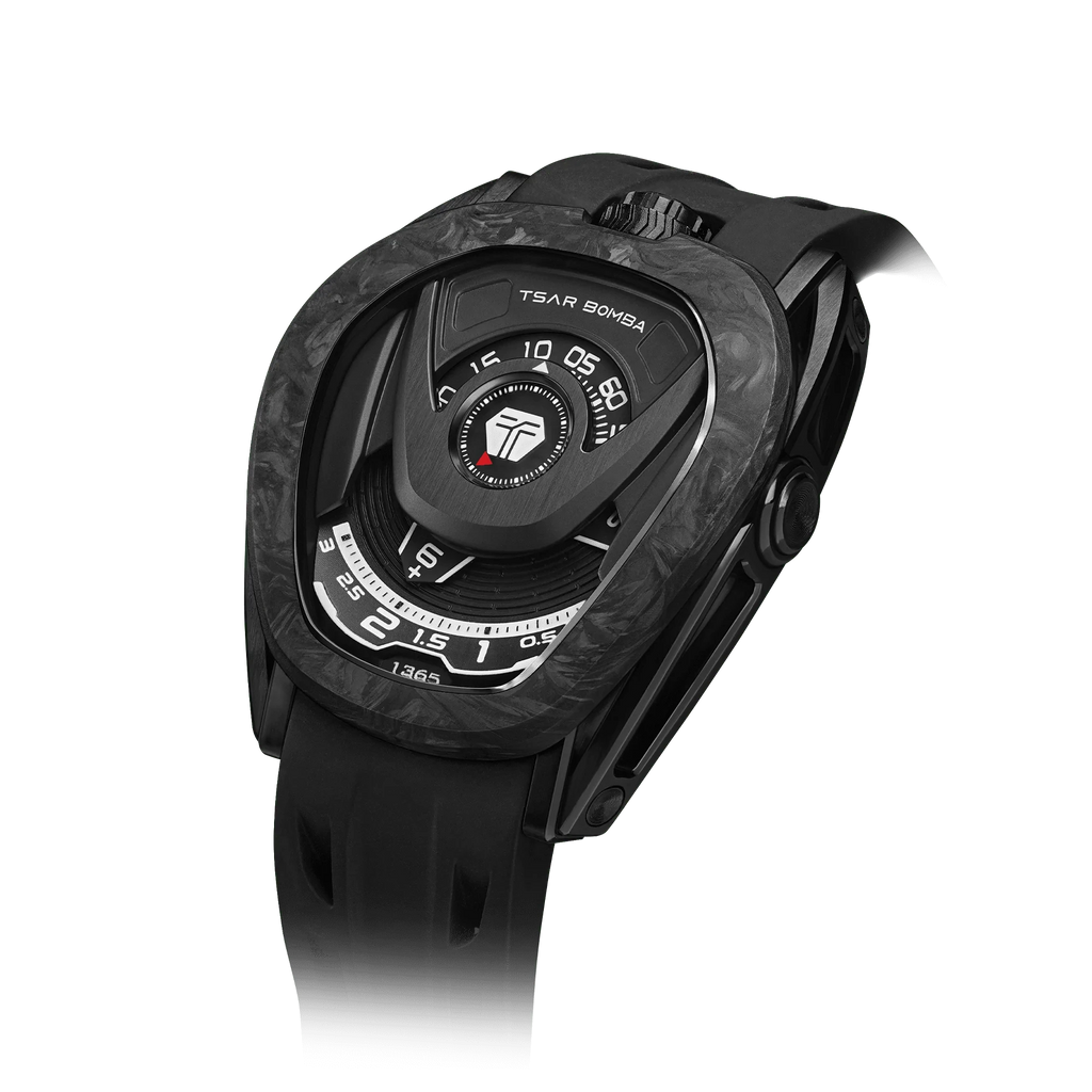 Reactor-Interchangeable Automatic Watch Carbon Fiber Black