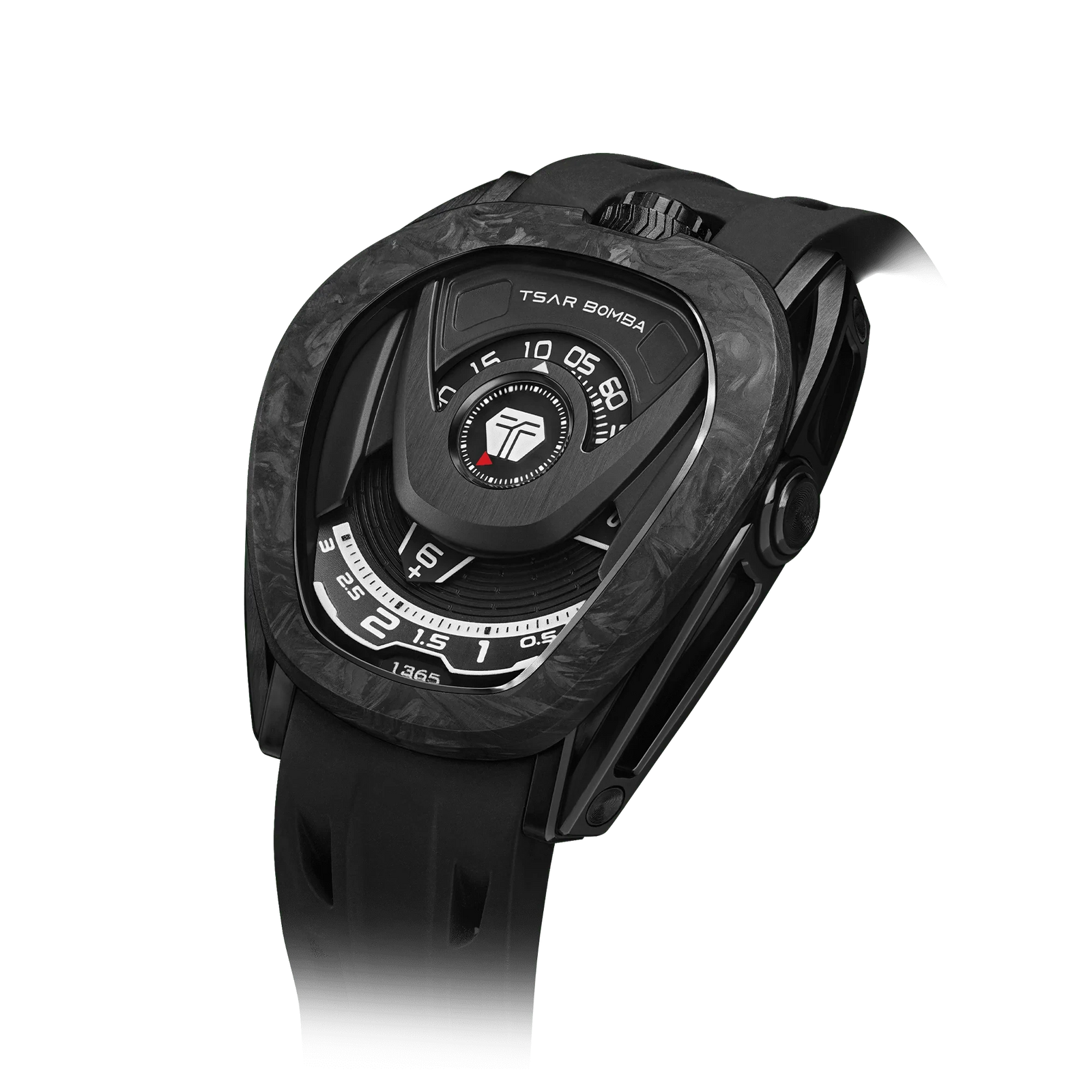 Reactor-Interchangeable Automatic Watch Carbon Fiber Black