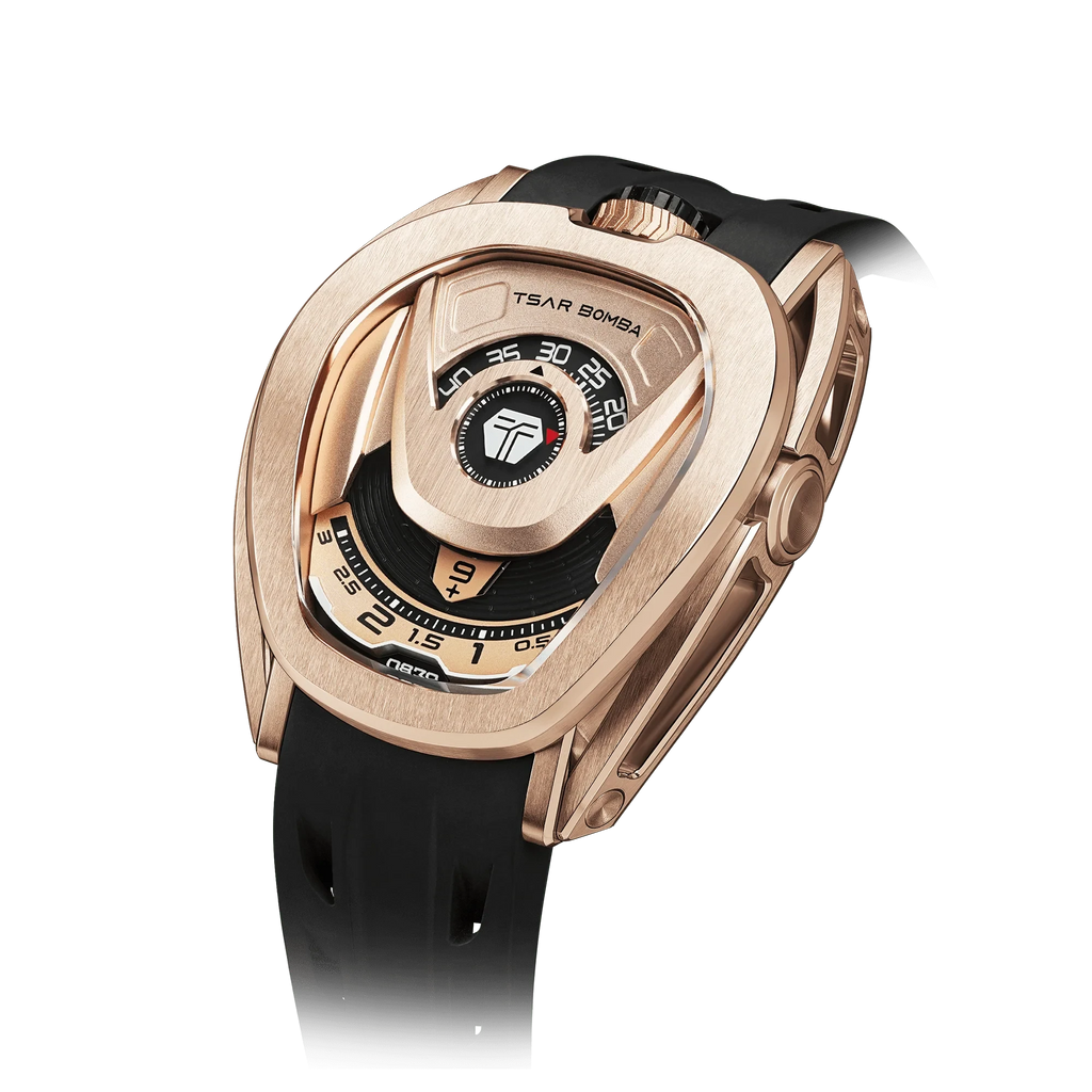Reactor-Interchangeable Automatic Watch Golden Black