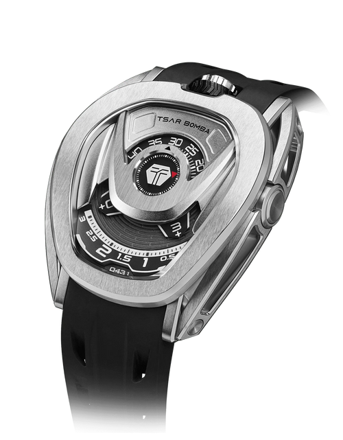 Load image into Gallery viewer, Reactor-Interchangeable Automatic Watch Silver Black
