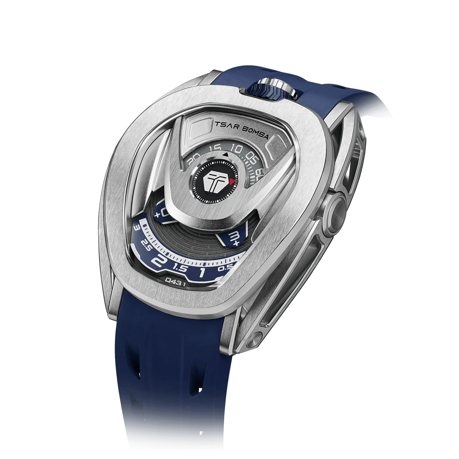 Reactor-Interchangeable Automatic Watch Silver Blue