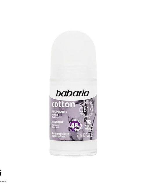 تحميل الصورة إلى عارض المعرض، مزيل عرق باباريا قطني رول أون 50 مل
