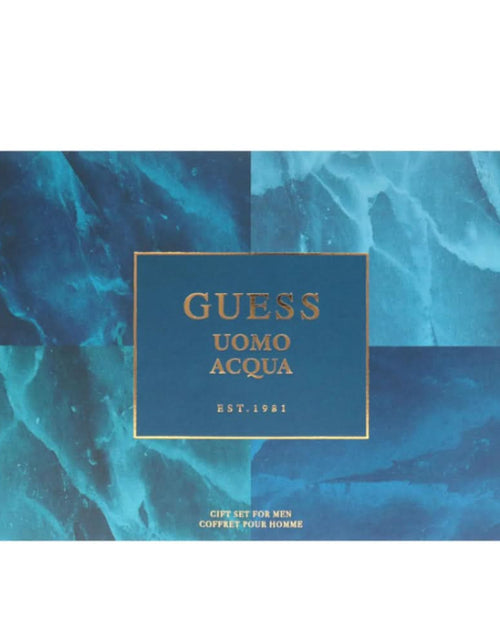 Load image into Gallery viewer, GUESS Uomo Acqua M (100Ml Edt + Sg 100Ml + Dbs 170G + Pouch) GIFT SET for Men
