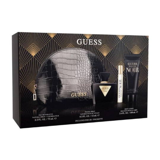 GUESS Seductive Noir W (75Ml Edt-15Ml Ts-100Ml Bl + Pouch) GIFT SET for Women