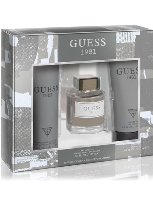 Load image into Gallery viewer, GUESS 1981 Men (100Ml Edt-200Ml Sg-170G Bs) GIFT SET for Men
