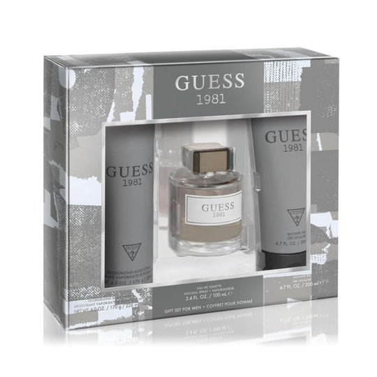 GUESS 1981 Men (100Ml Edt-200Ml Sg-170G Bs) GIFT SET for Men