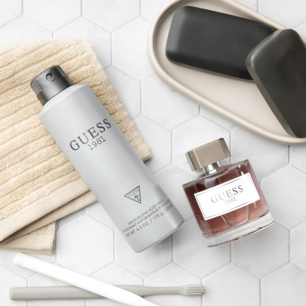 GUESS 1981 Men (100Ml Edt-200Ml Sg-170G Bs) GIFT SET for Men