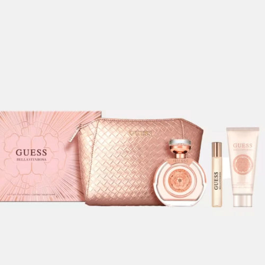 GUESS Bella Vita Rosa W (100Ml Edt-15Ml Ts-100Ml Bl + Pouch) GIFT SET for Women