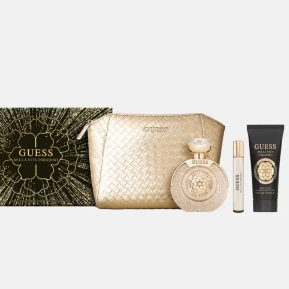 GUESS Bella Vita Paradiso W (100Ml Edp-15Ml Ts-100Ml Bl + Pouch) GIFT SET for Women