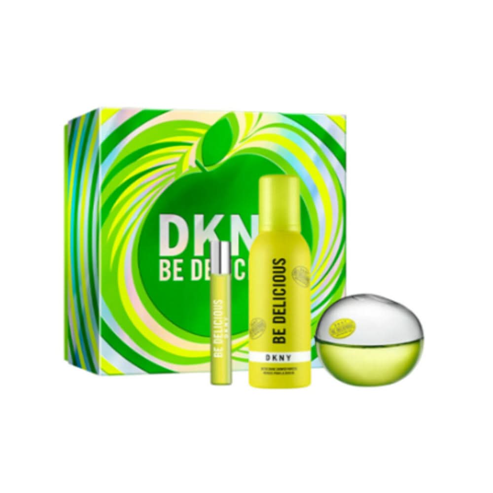 DKNY BE DELICIOUS (W) SET EDP 100ML + EDP 15ML + REFRESHING SHOWER MOUSSE 150ML