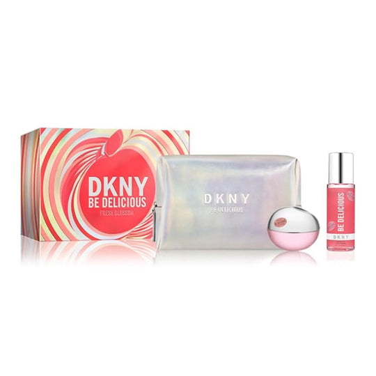 DKNY BE DELICIOUS FRESH BLOSSOM (W) SET EDP 100ML + B/MIST 125ML + POUCH