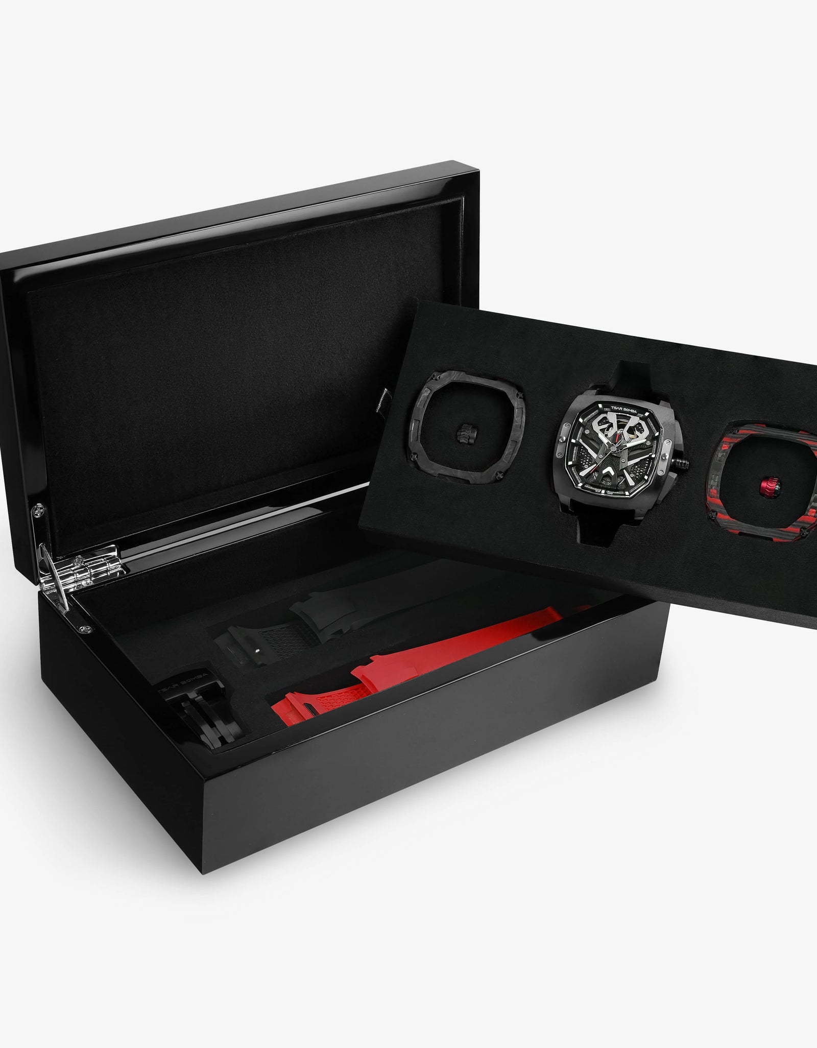 Dark Matter-Interchangeable Automatic Watch TB8603 Red Set