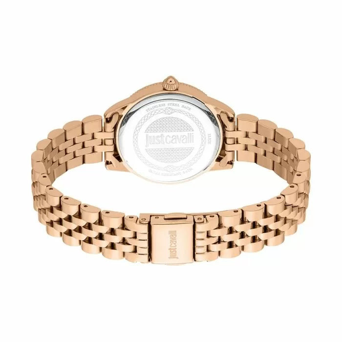Just Cavalli ladies Quartz watch stainless steel rose gold