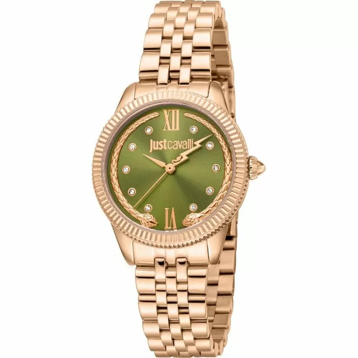 Just Cavalli ladies Quartz watch stainless steel rose gold