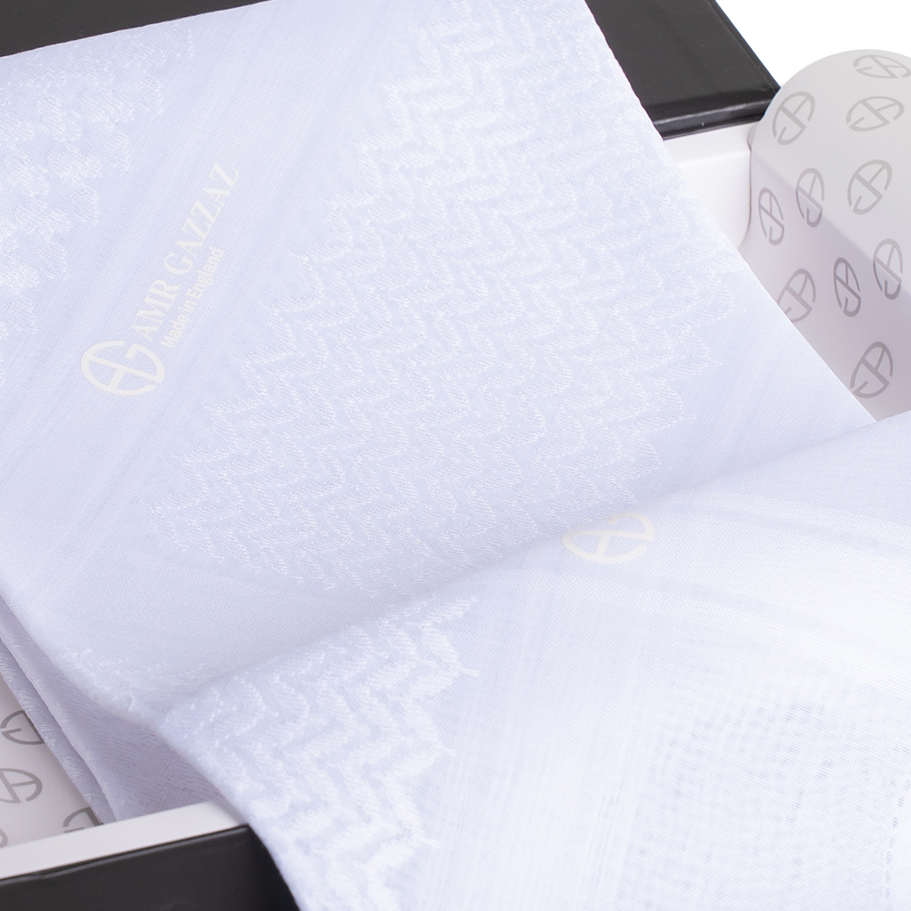 Amr Gazzaz English Shemagh classic white new 2026