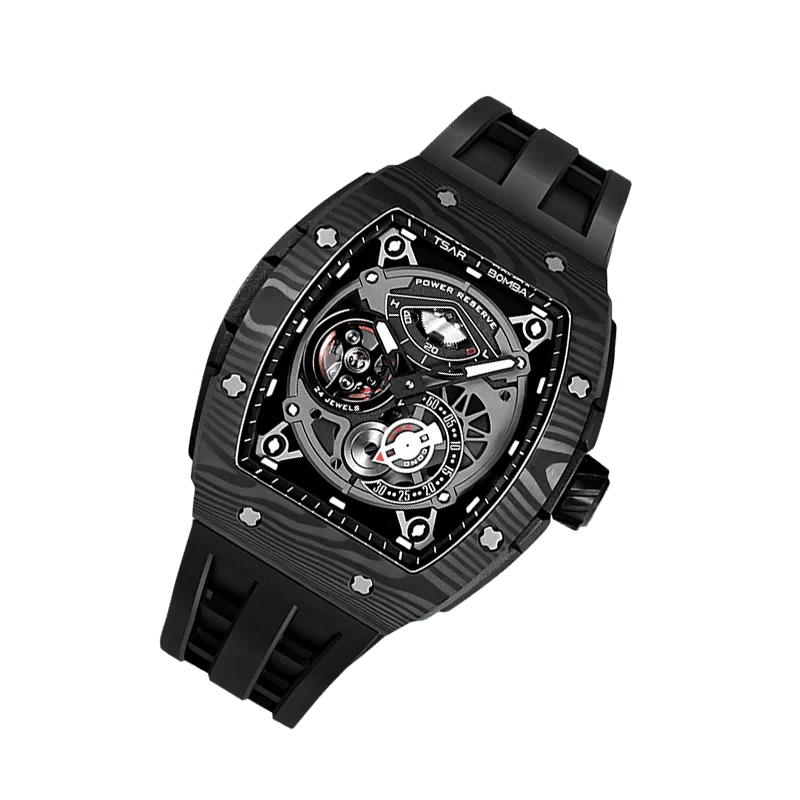 Elemental Series-Carbon Fiber Automatic Watch TB8210CF Cool Black