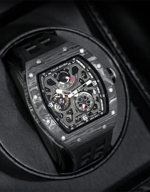 Load image into Gallery viewer, Elemental Series-Automatic Watch TB8212 Carbon Fiber Black
