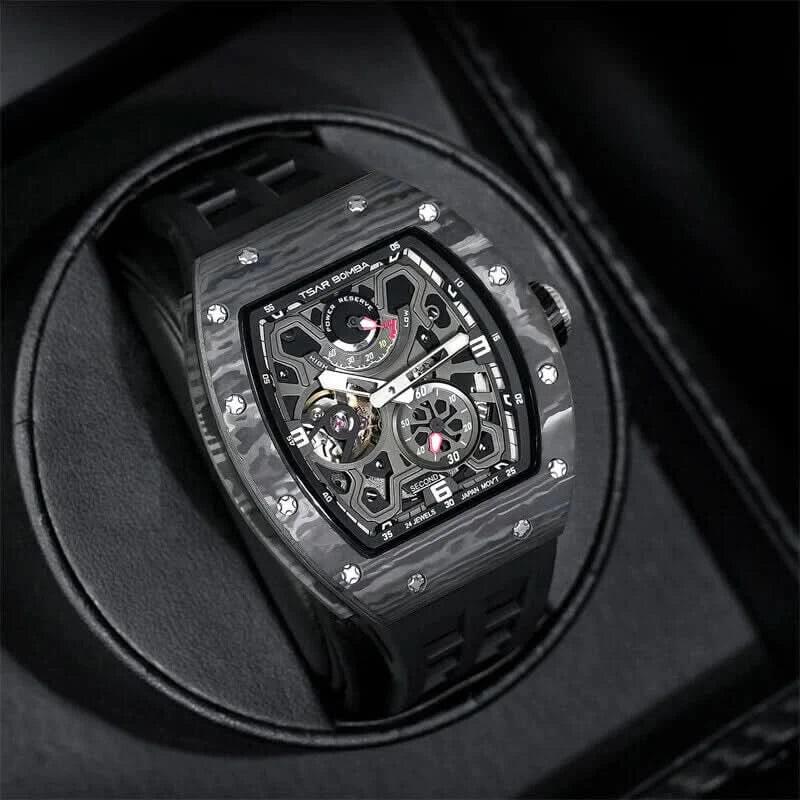 Elemental Series-Automatic Watch TB8212 Carbon Fiber Black