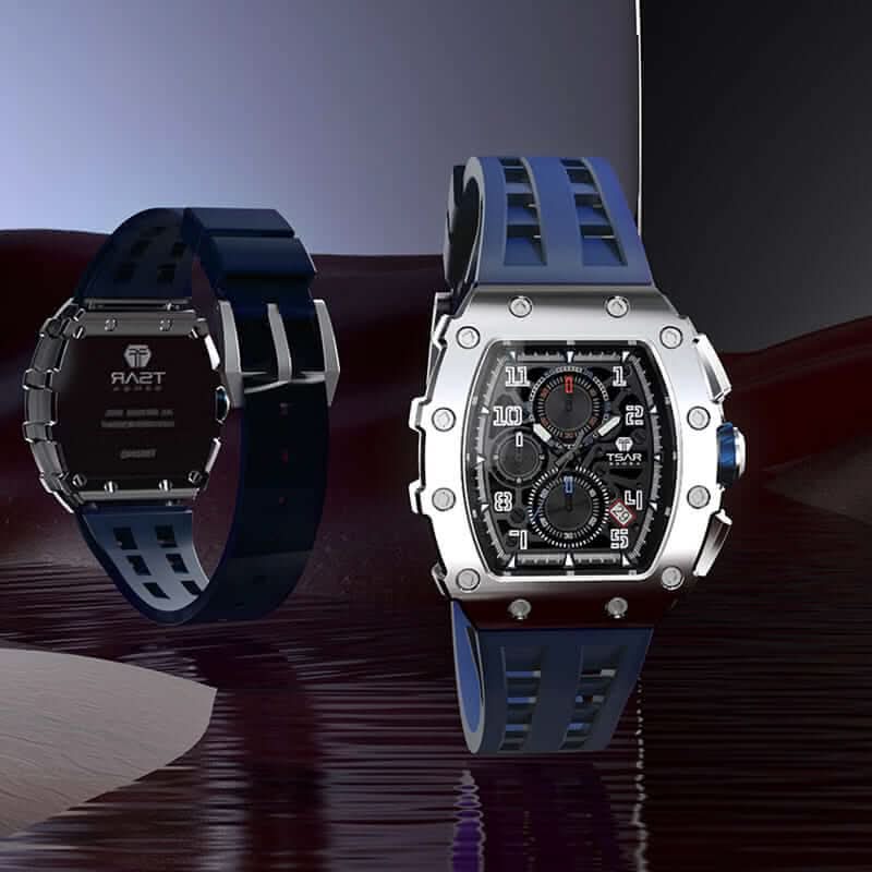 Elemental Series-Calendar Version TB8204Q Silver Blue