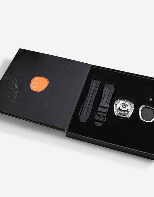 Load image into Gallery viewer, Reactor-Interchangeable Automatic Watch Silver Black
