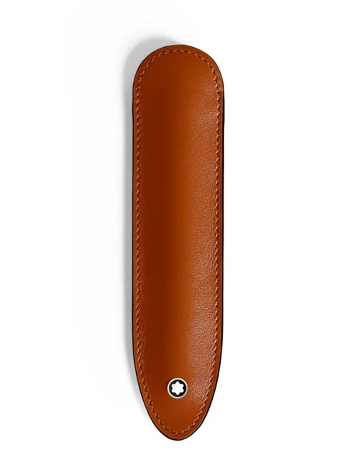 تحميل الصورة إلى عارض المعرض، Montblanc Meisterstuck 1-Pen Sleeve - Camel Brown
