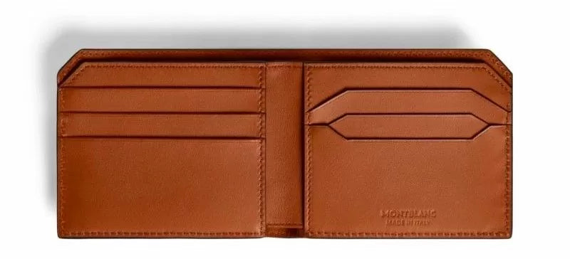 Montblanc Selection Soft Wallet 6 Cards - Camel Brown Leather