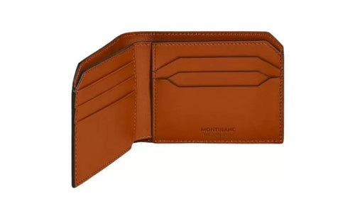 تحميل الصورة إلى عارض المعرض، Montblanc Selection Soft Wallet 6 Cards - Camel Brown Leather
