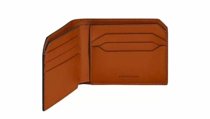 Montblanc Selection Soft Wallet 6 Cards - Camel Brown Leather