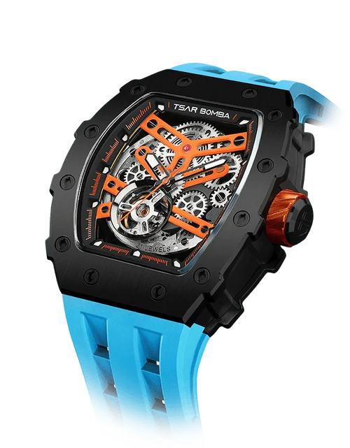 Load image into Gallery viewer, Elemental Series-Automatic Watch TB8208A Black Blue
