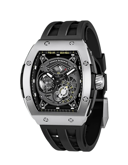 Load image into Gallery viewer, Elemental Series-Automatic Watch TB8210A Silver Black
