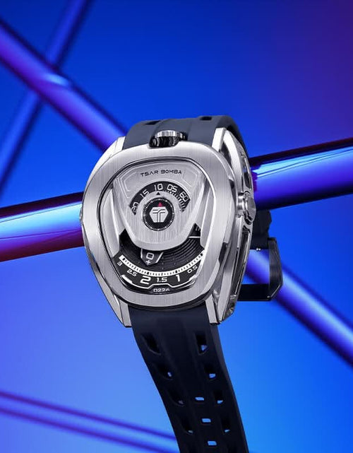 Load image into Gallery viewer, Reactor-Interchangeable Automatic Watch Silver Black
