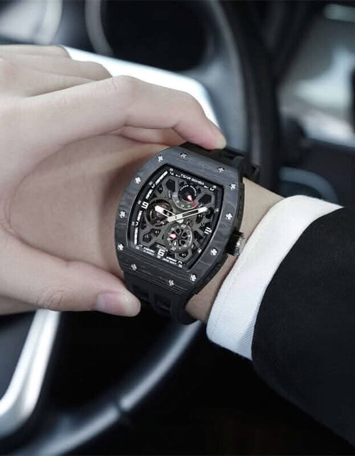 Load image into Gallery viewer, Elemental Series-Automatic Watch TB8212 Carbon Fiber Black

