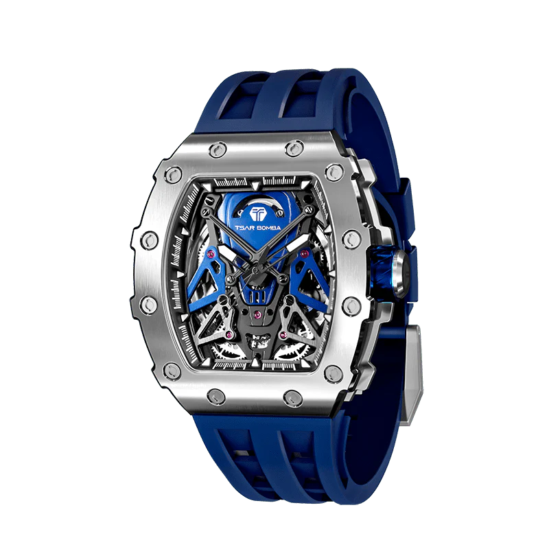 Elemental Series-Automatic Watch TB8207A Silver Blue