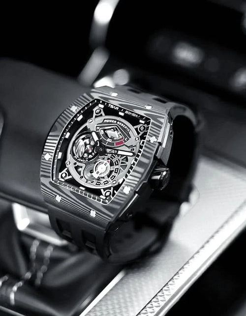 Load image into Gallery viewer, Elemental Series-Carbon Fiber Automatic Watch TB8210CF Cool Black
