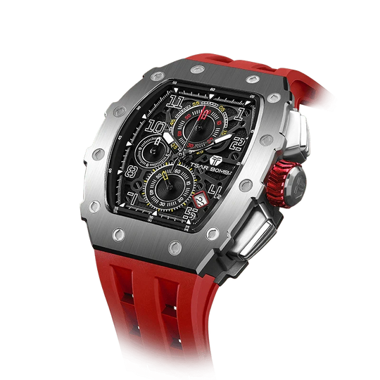Elemental Series-Calendar Version TB8204Q Silver Red