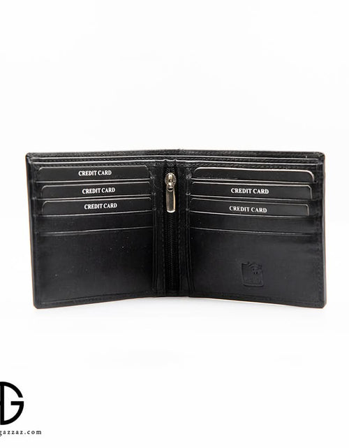 تحميل الصورة إلى عارض المعرض، Bifold leather wallet with Zip Pocket AG-WL009

