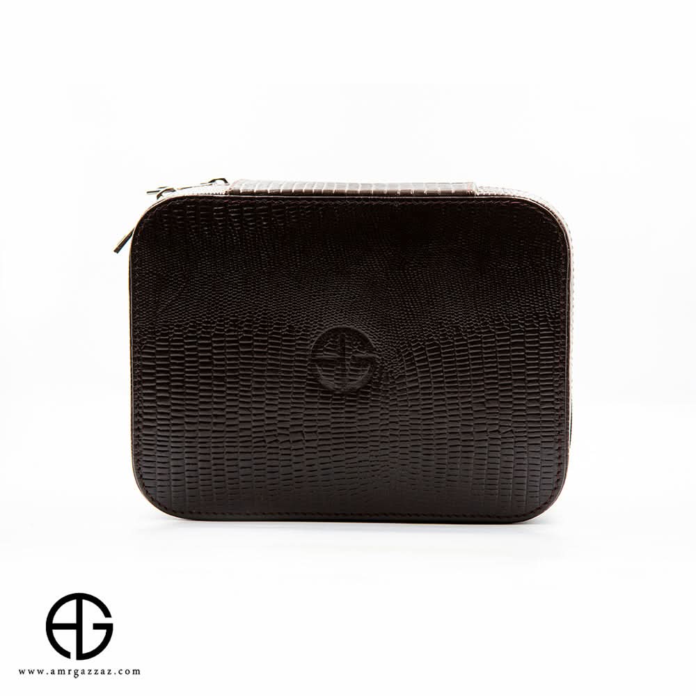 Textured Leather Watch Travel Case AG-WL013