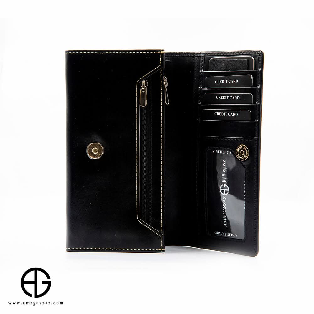 Long Wallet with Accent Stitching AG-WL014