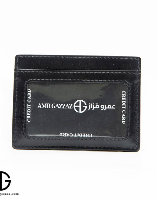 تحميل الصورة إلى عارض المعرض، Leather Vertical Card Holder with ID Winbdow AG-WL017
