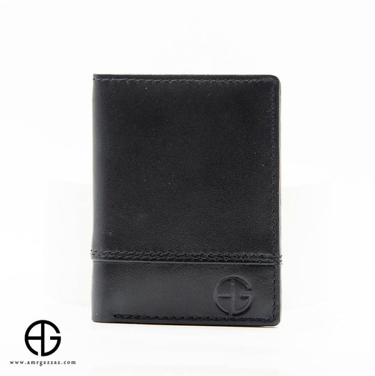 Leather Vertical Wallet with ID Window AG-WL018