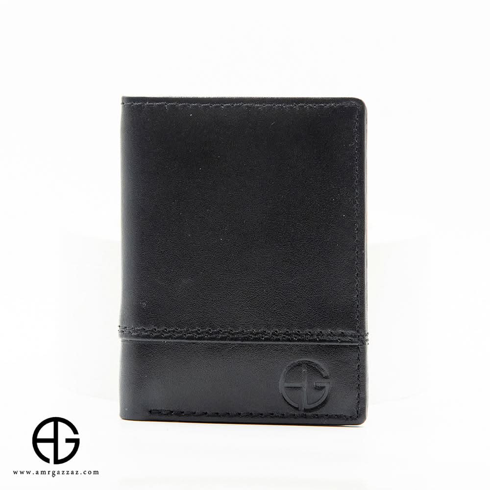 Leather Vertical Wallet with ID Window AG-WL018
