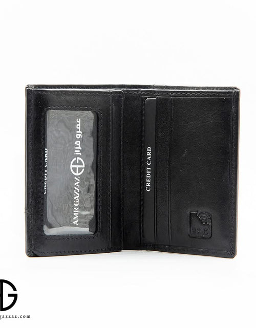 تحميل الصورة إلى عارض المعرض، Leather Vertical Wallet with ID Window AG-WL018
