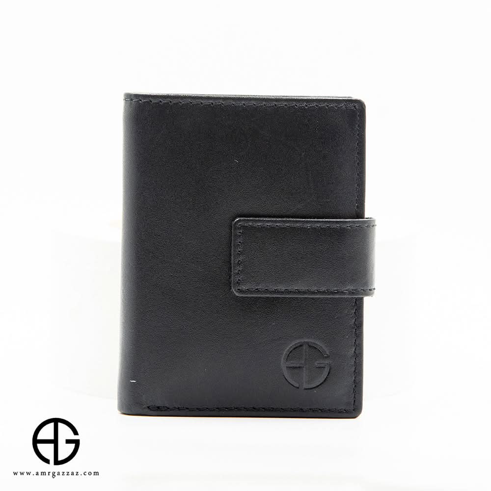 Leather Card Holder Wallet with Snap Closure AG-WL019