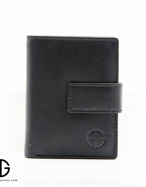 تحميل الصورة إلى عارض المعرض، Leather Card Holder Wallet with Snap Closure AG-WL019
